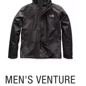 The North Face Venture 2 Rain Jacket Dark Grey